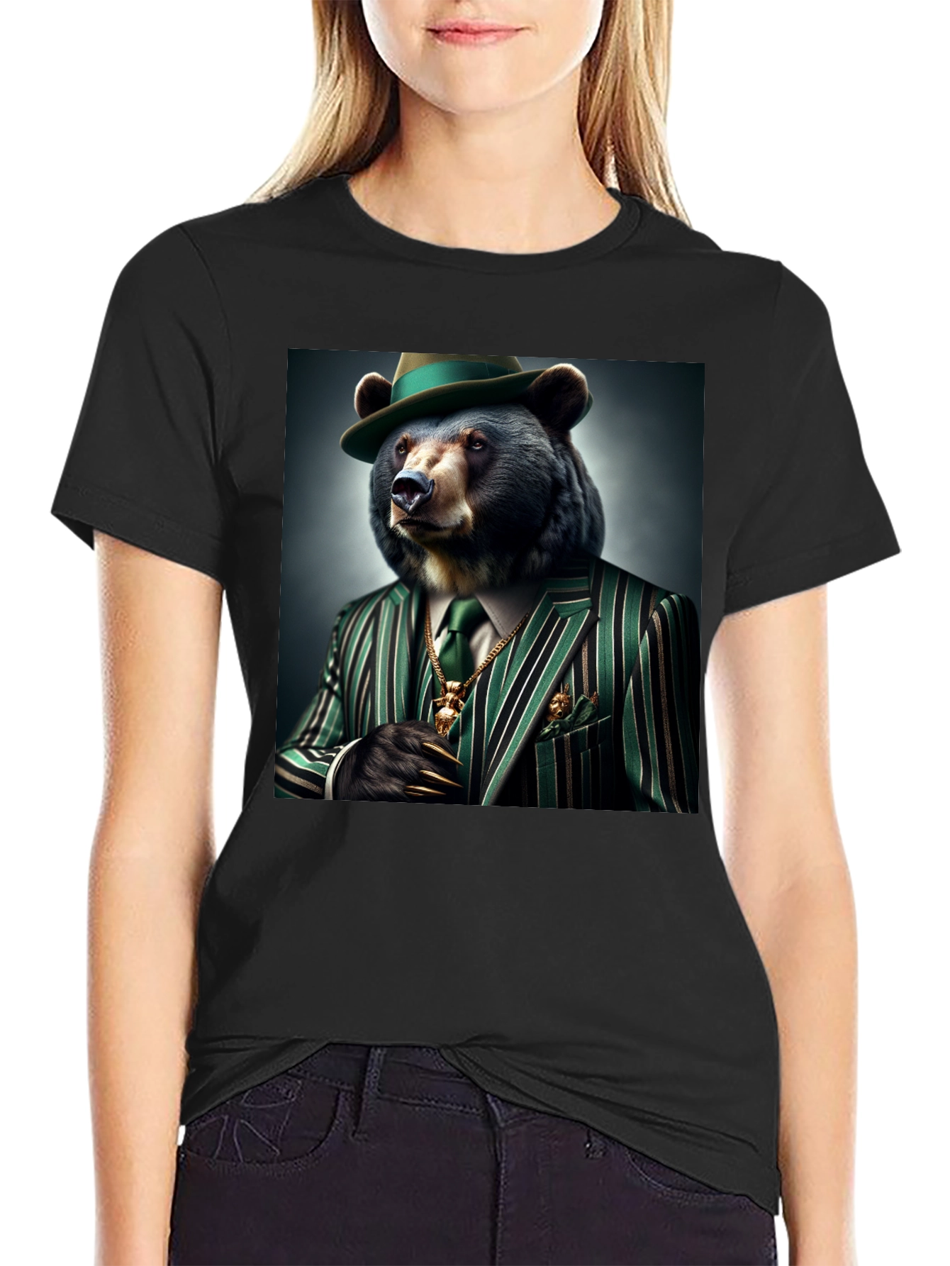 Gangster Bear T-Shirt: Sharp Dressed Animal Tee