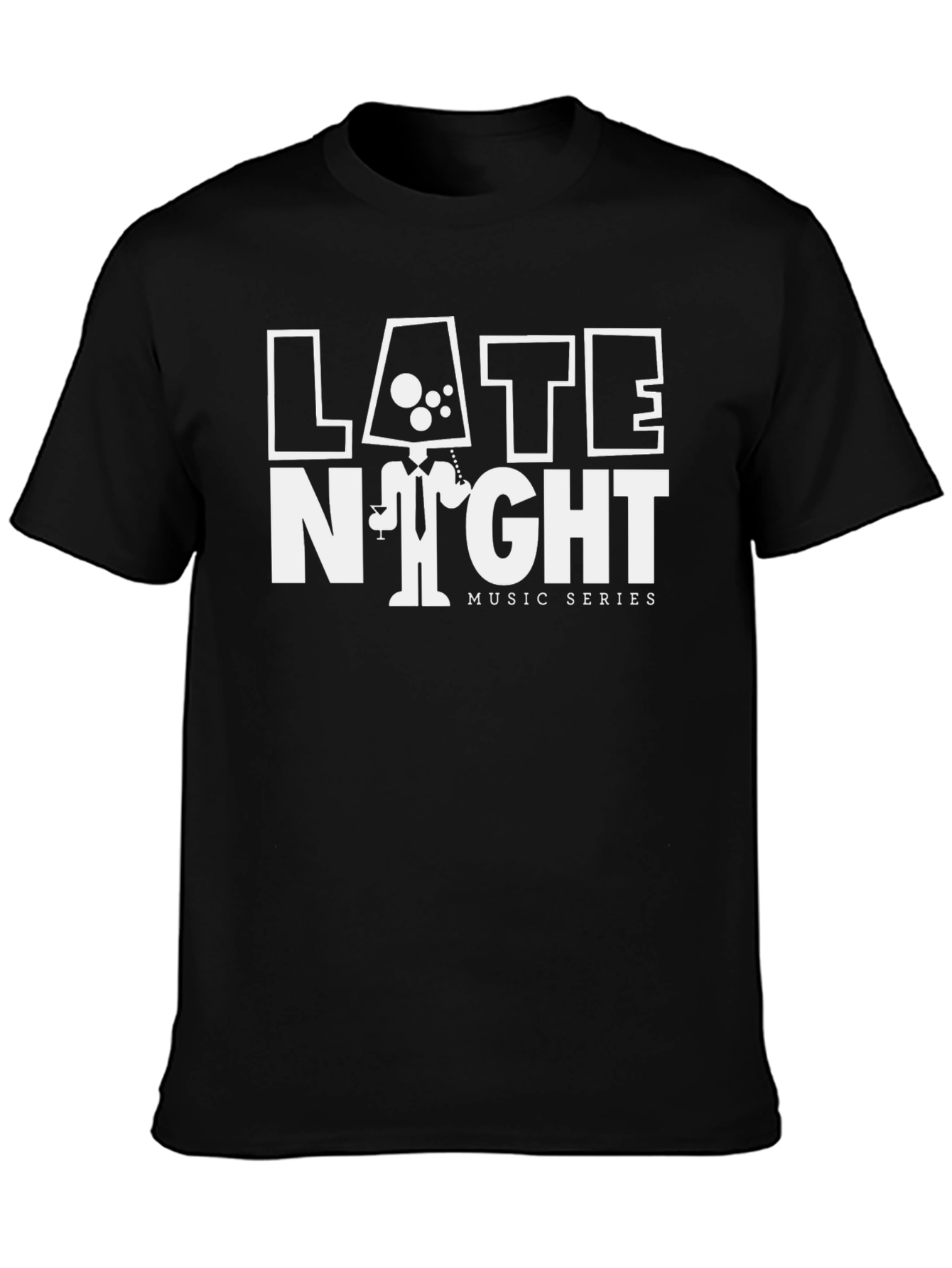 Late Night Music Series Black T-Shirt
