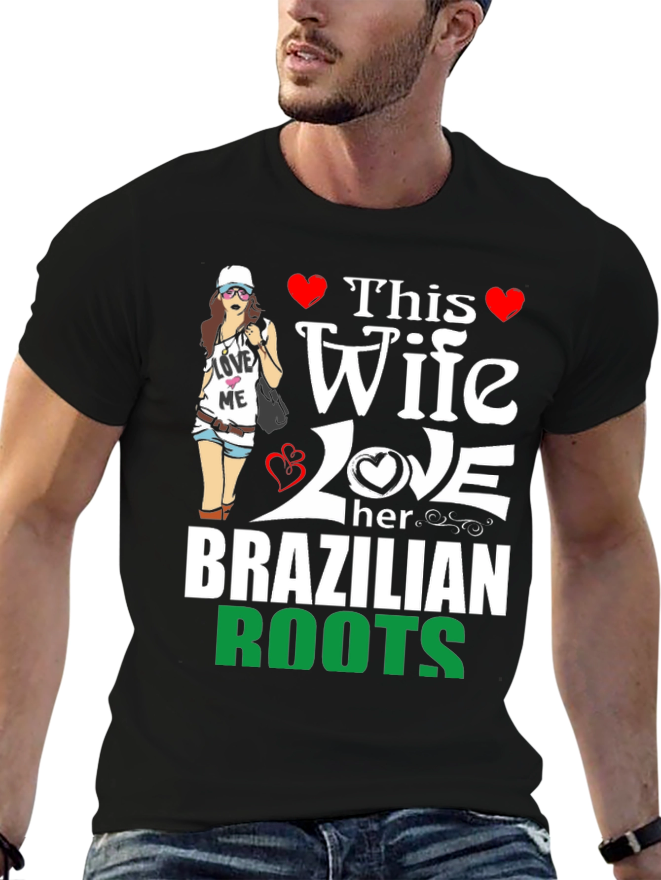 Wife Loves Brazilian Roots Graphic Tee