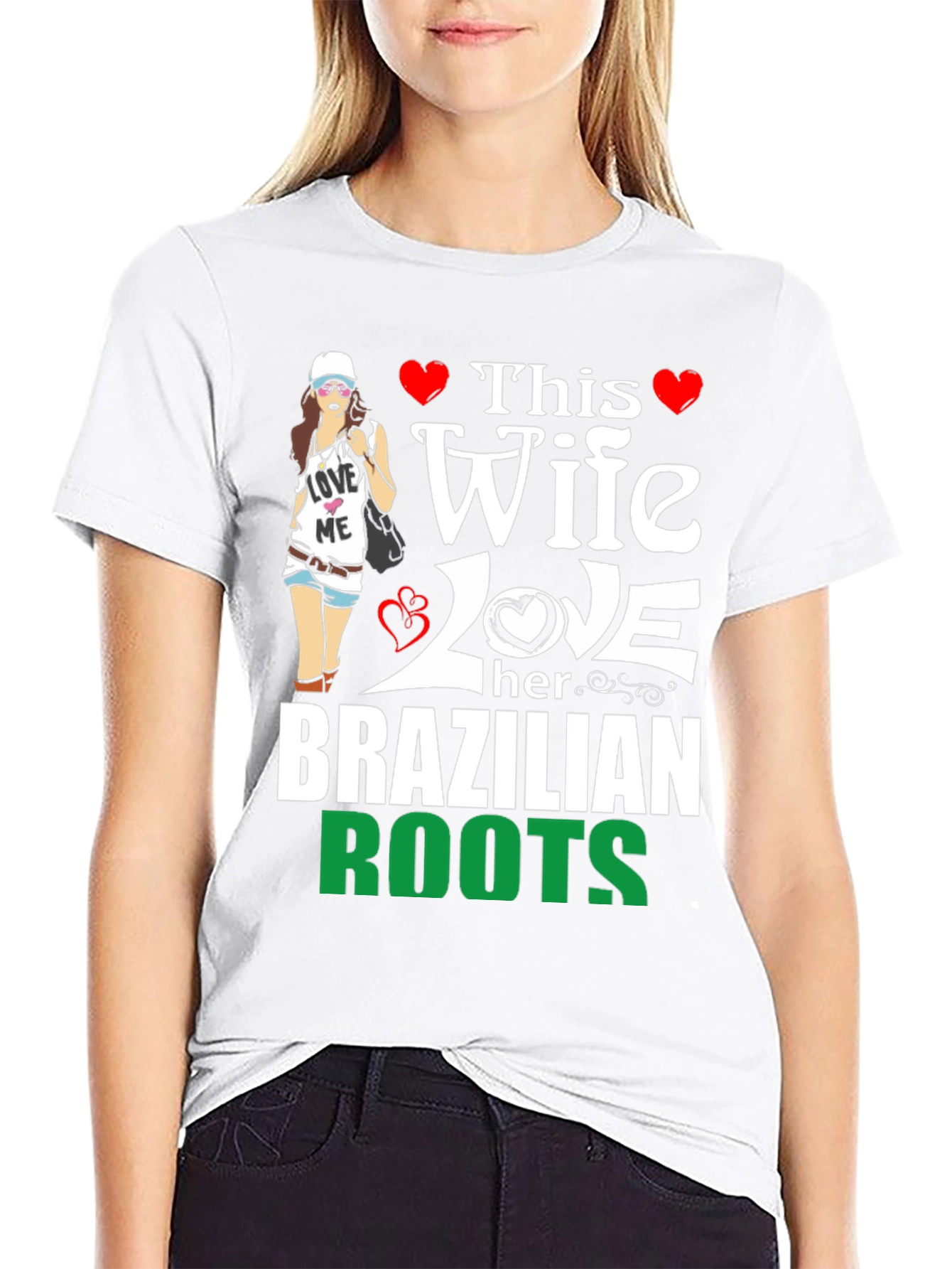 Wife Loves Brazilian Roots Graphic Tee