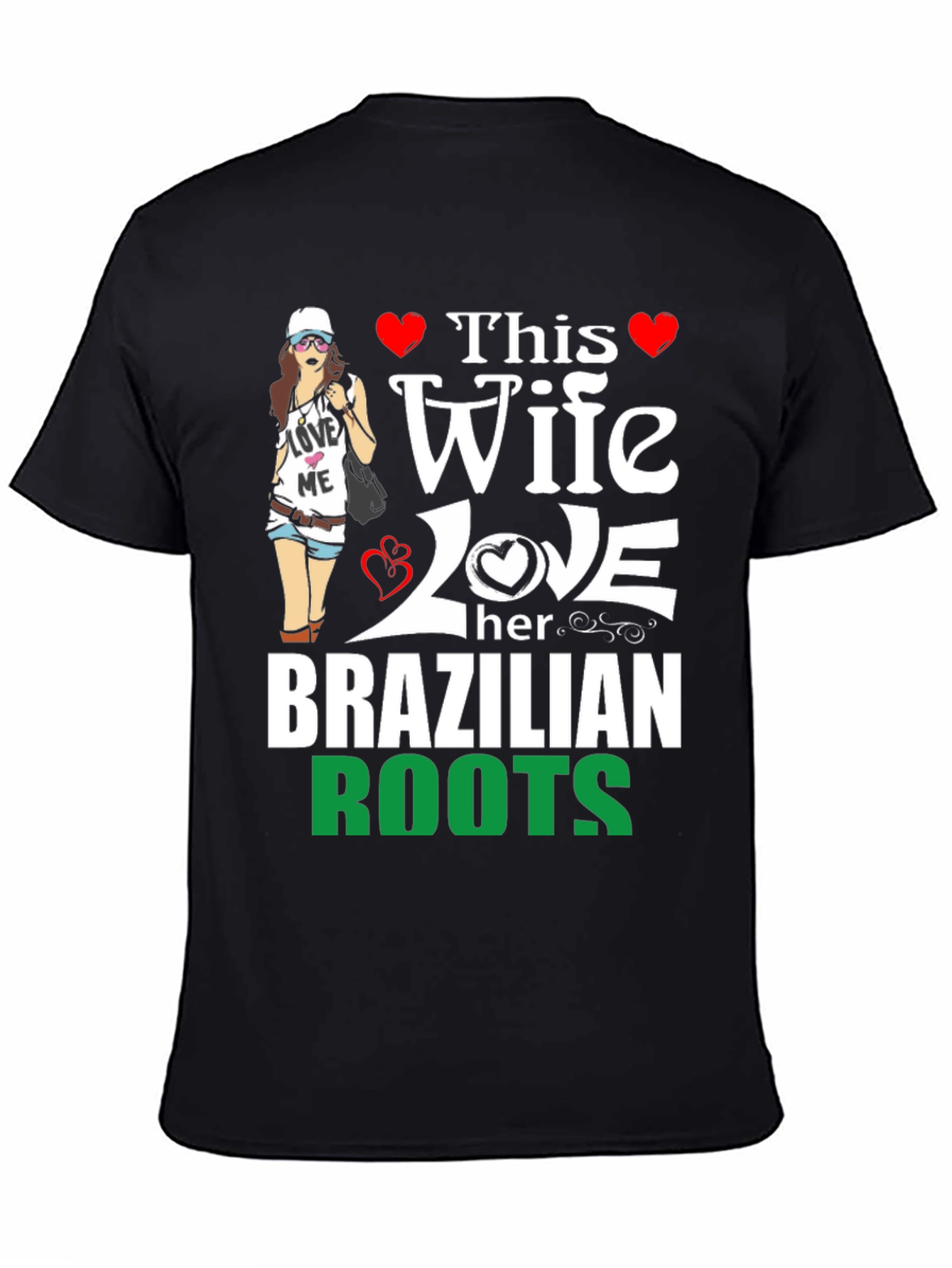 Wife Loves Brazilian Roots Graphic Tee