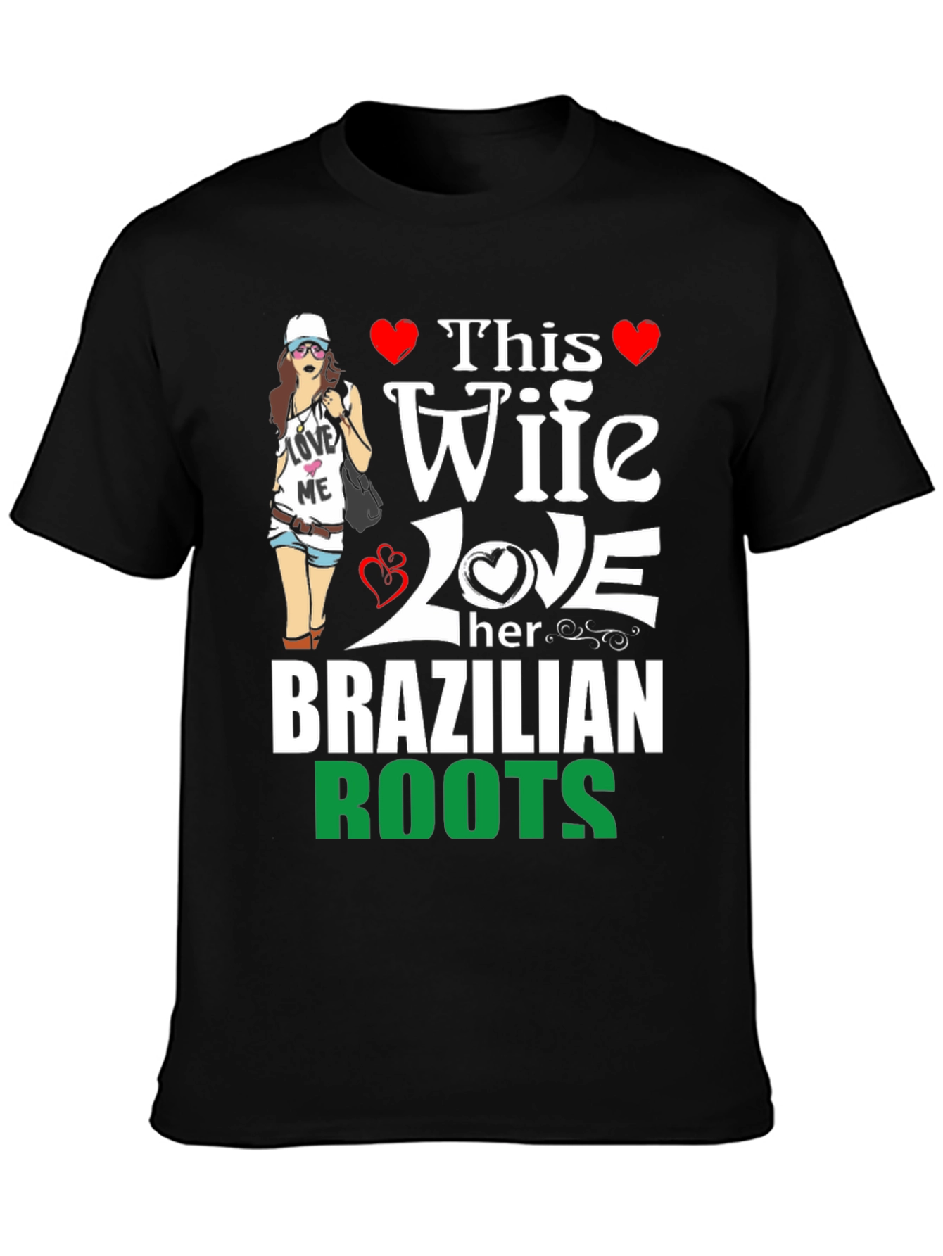 Wife Loves Brazilian Roots Graphic Tee