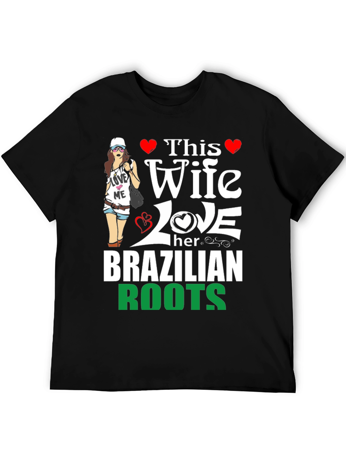 Wife Loves Brazilian Roots Graphic Tee