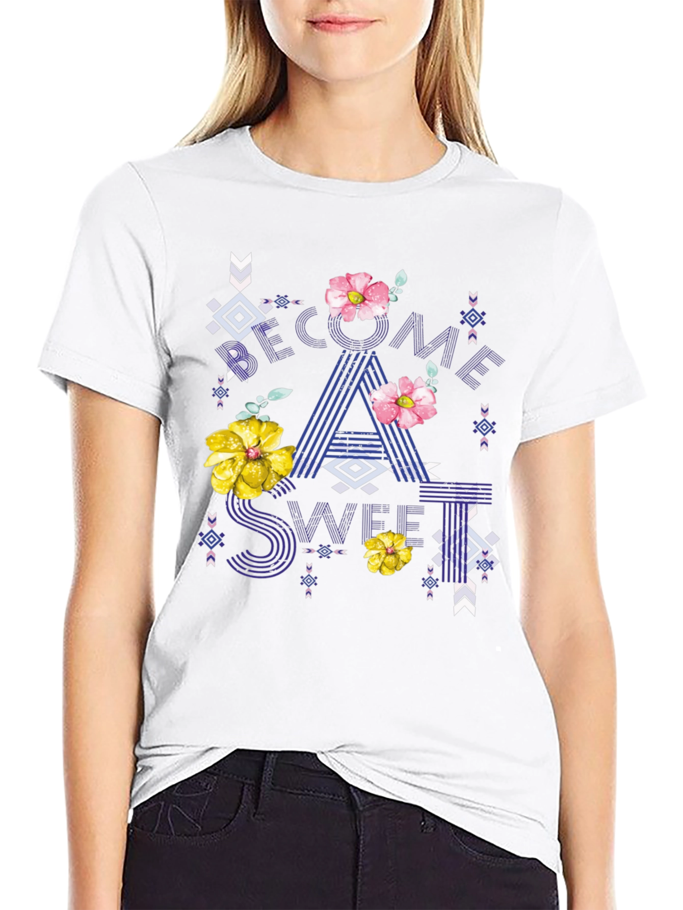 Floral Geometric T-Shirt