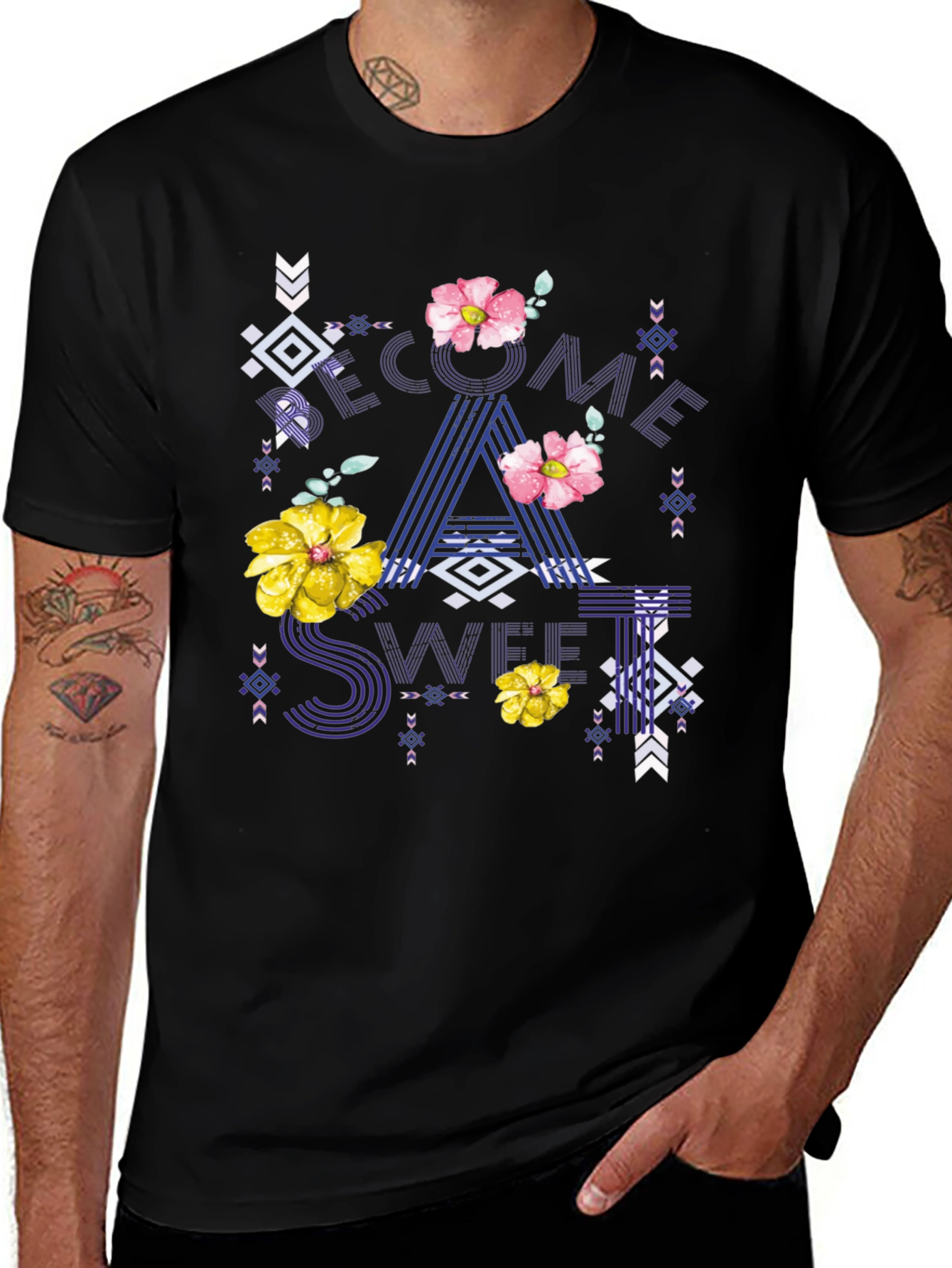 Floral Geometric T-Shirt