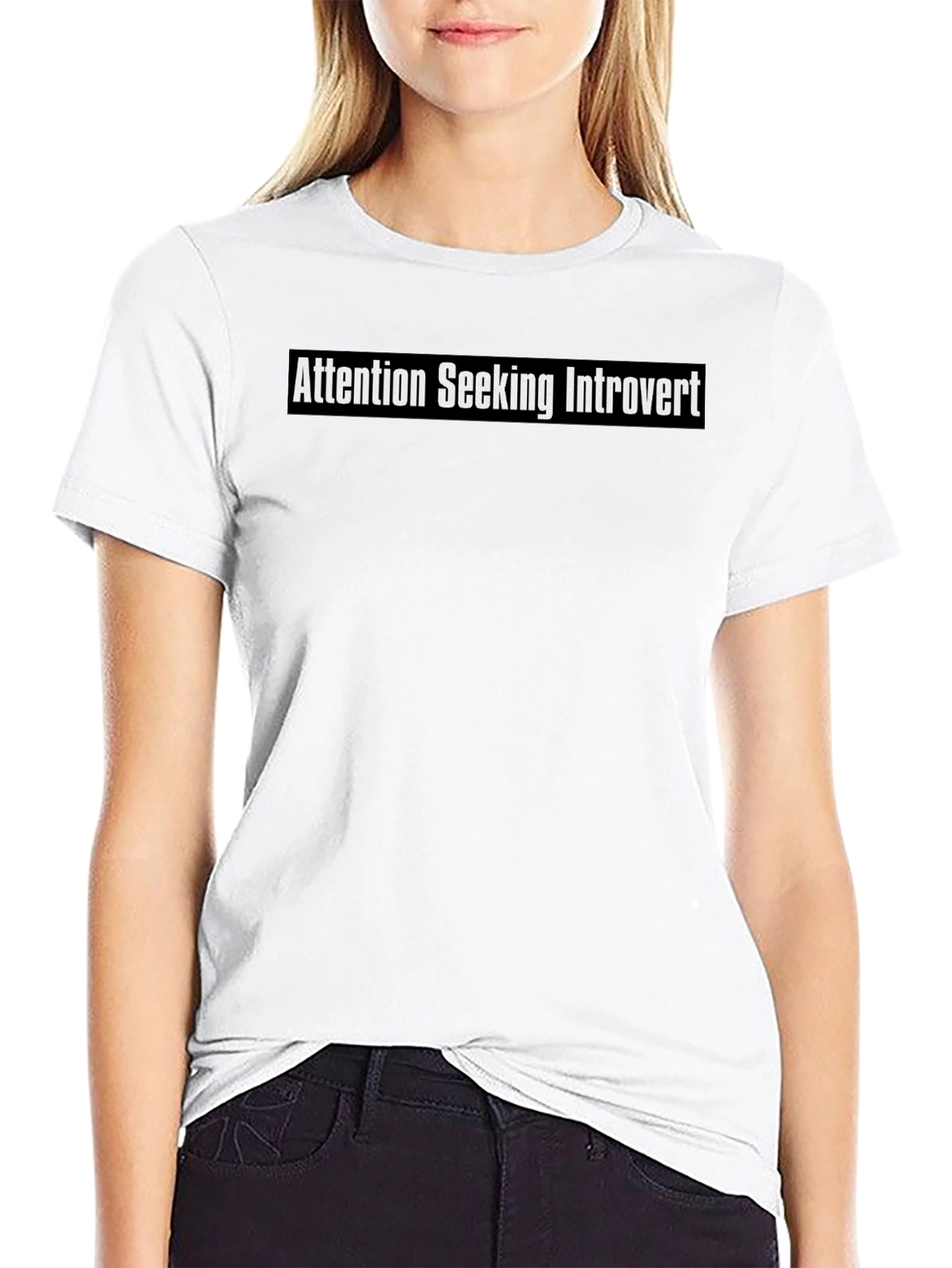 Attention Seeking Introvert Black T-Shirt