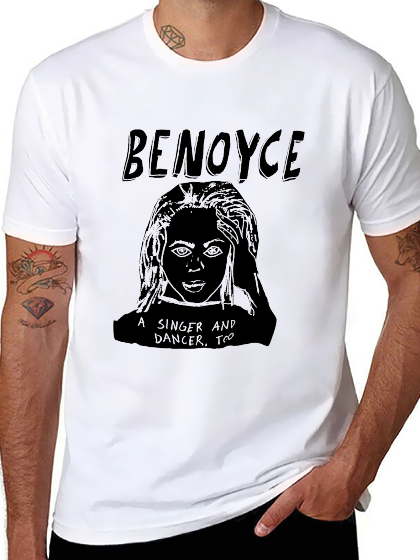 Beyonce Singer Dancer T-Shirt Black