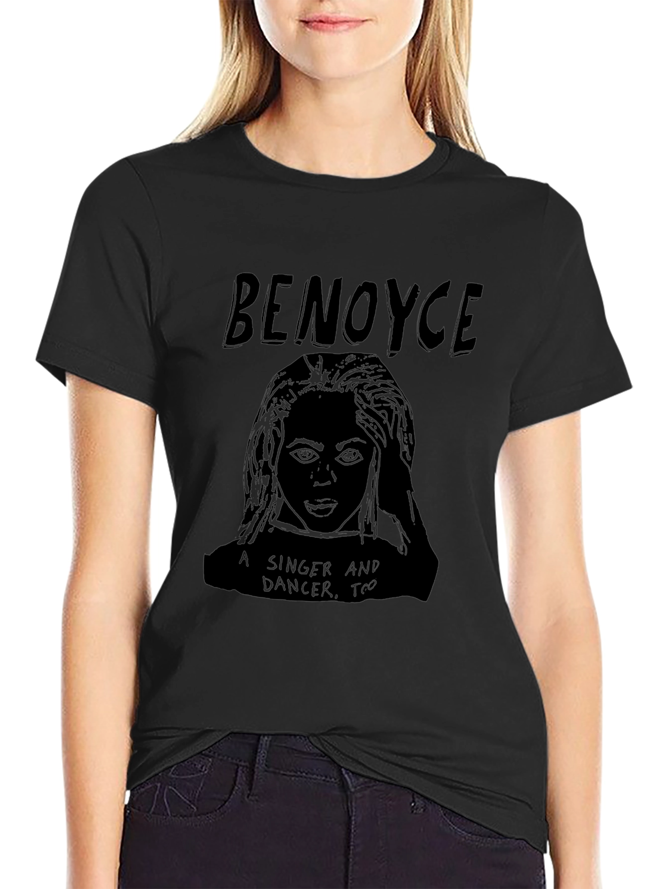 Beyonce Singer Dancer T-Shirt Black