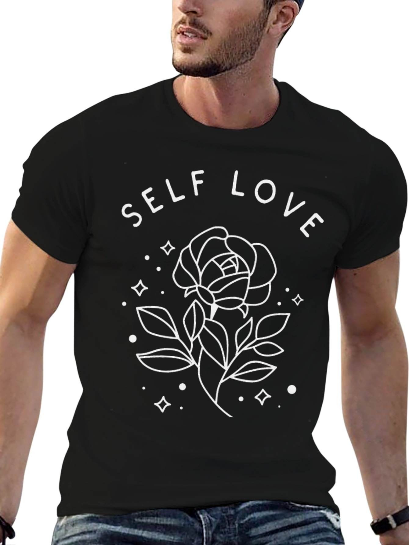 Self Love Rose Graphic Tee - Stylish Comfort