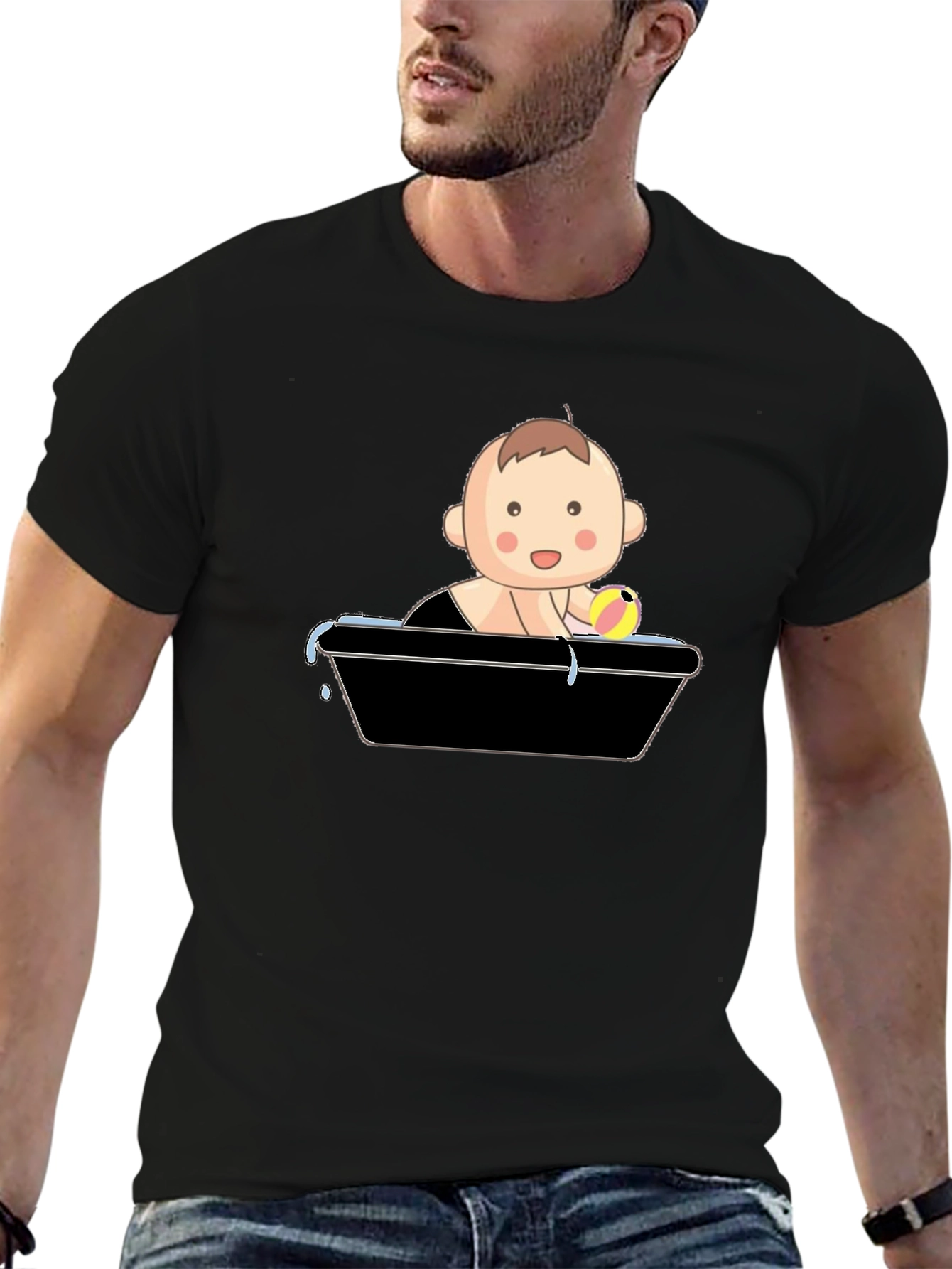 Baby in Tub Graphic T-Shirt