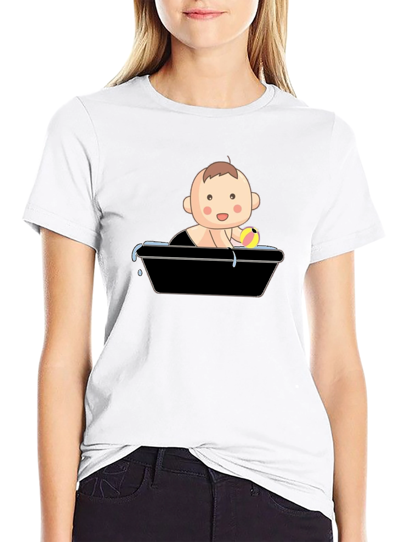 Baby in Tub Graphic T-Shirt