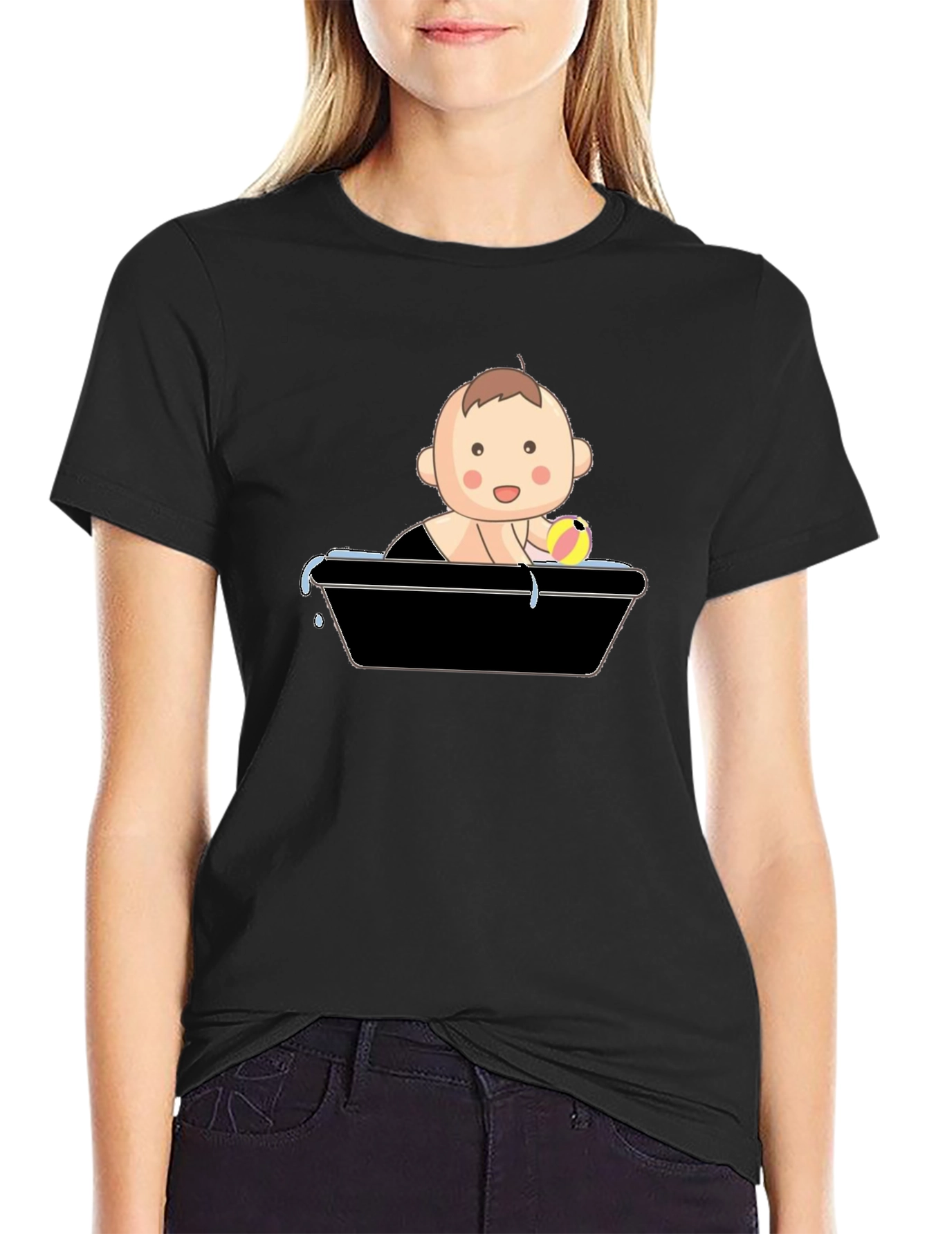 Baby in Tub Graphic T-Shirt