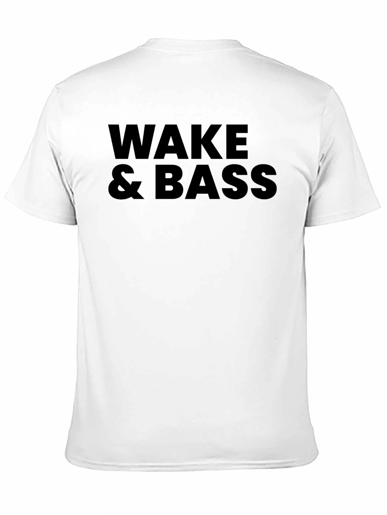 Wake & Bass Black Graphic Tee