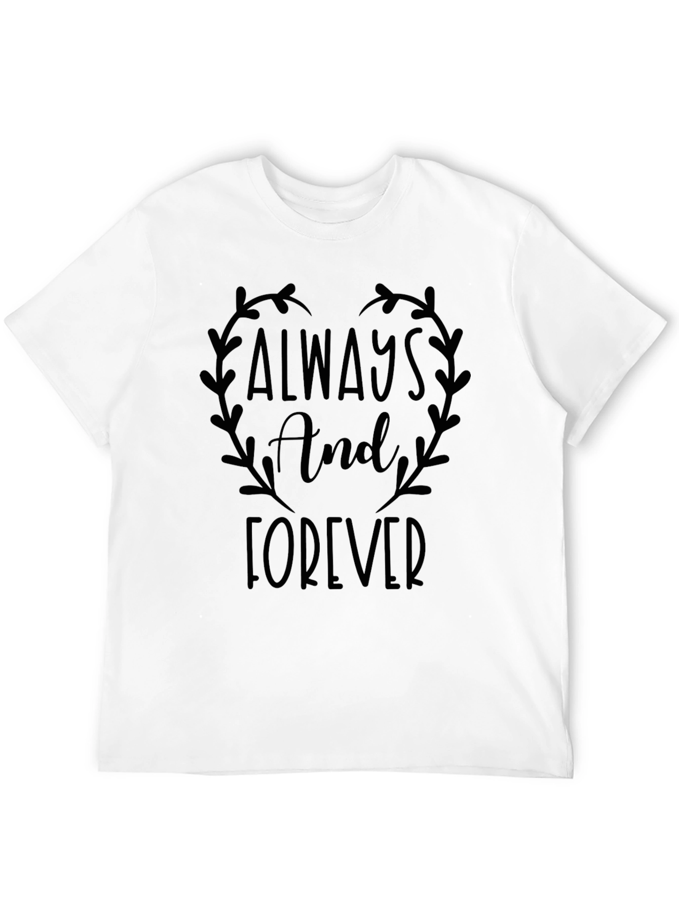 Always and Forever Graphic Tee - Black