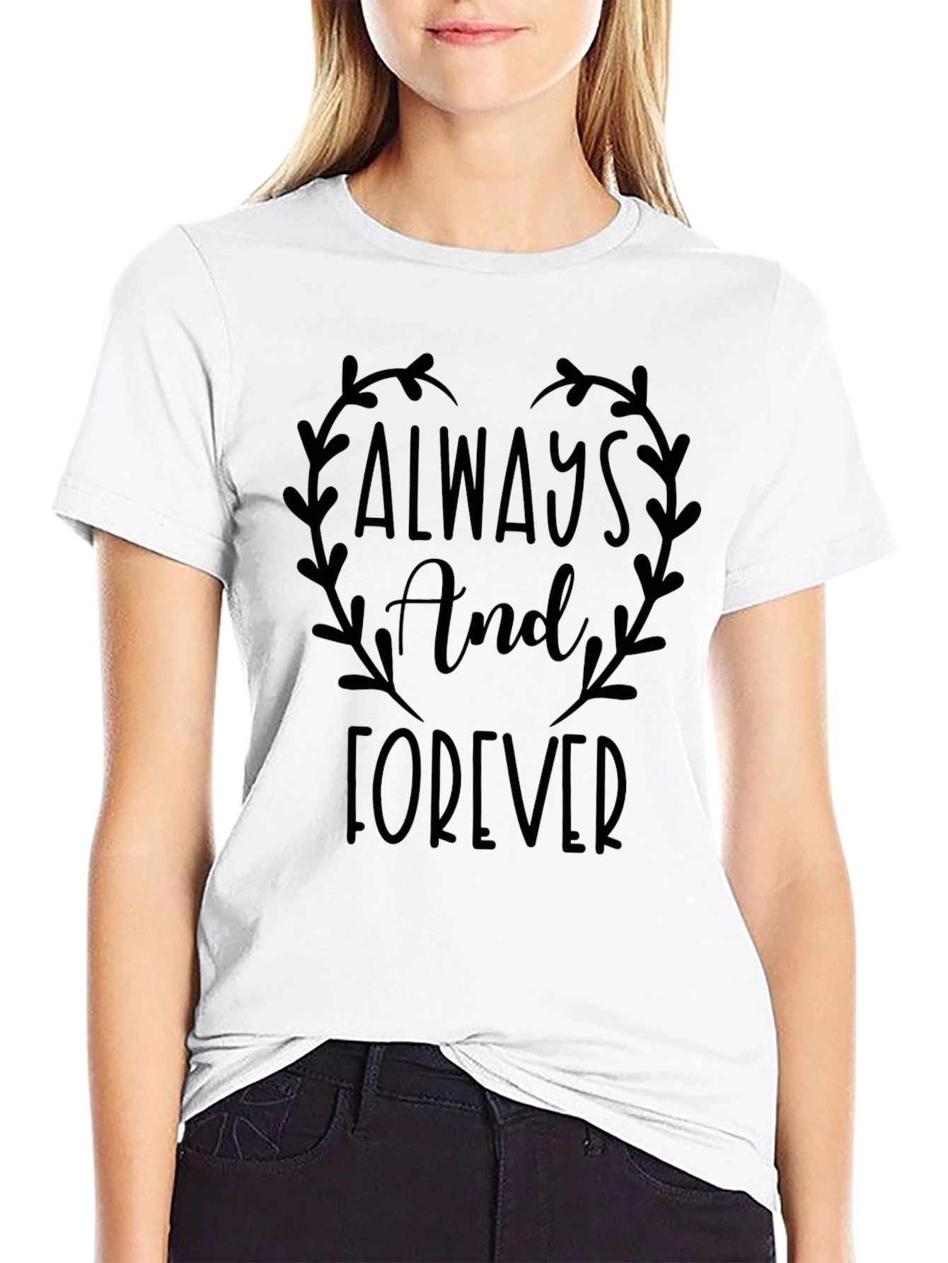 Always and Forever Graphic Tee - Black