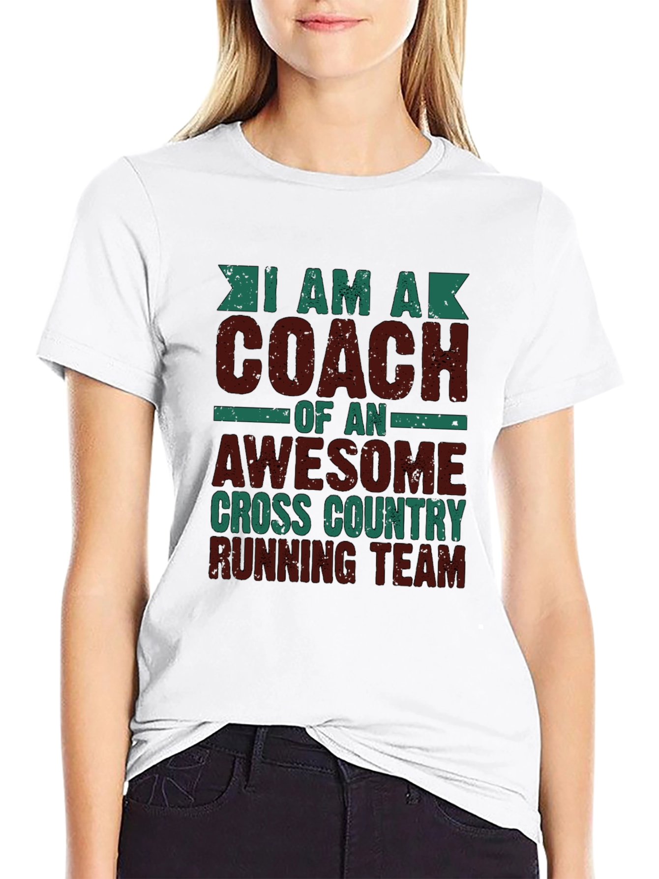 Coach Cross Country Running Team Graphic T-Shirt