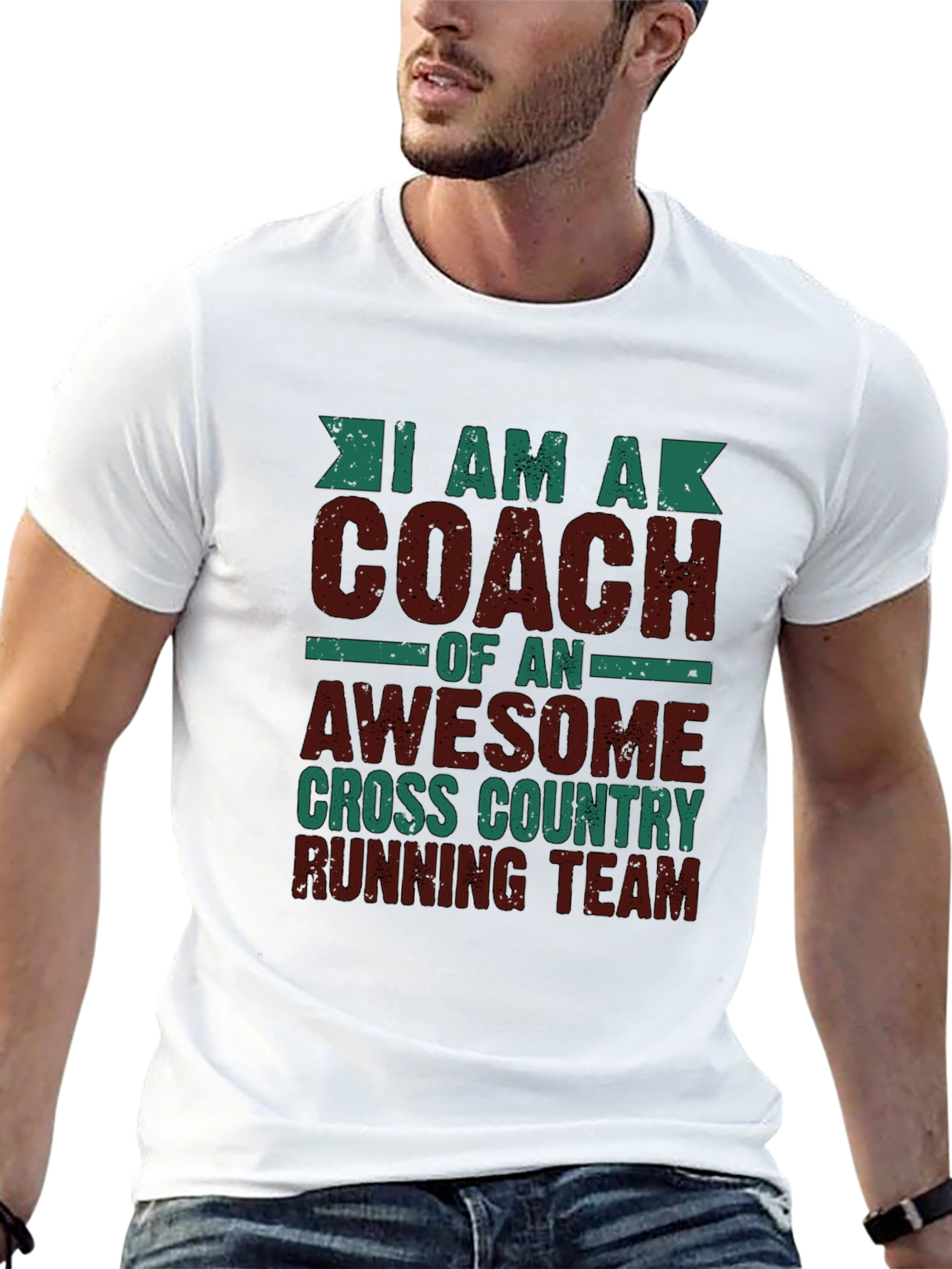 Coach Cross Country Running Team Graphic T-Shirt