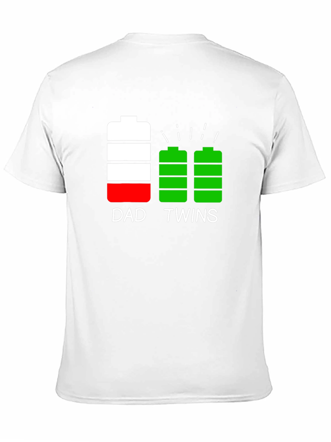 Dad Twins Battery T-Shirt
