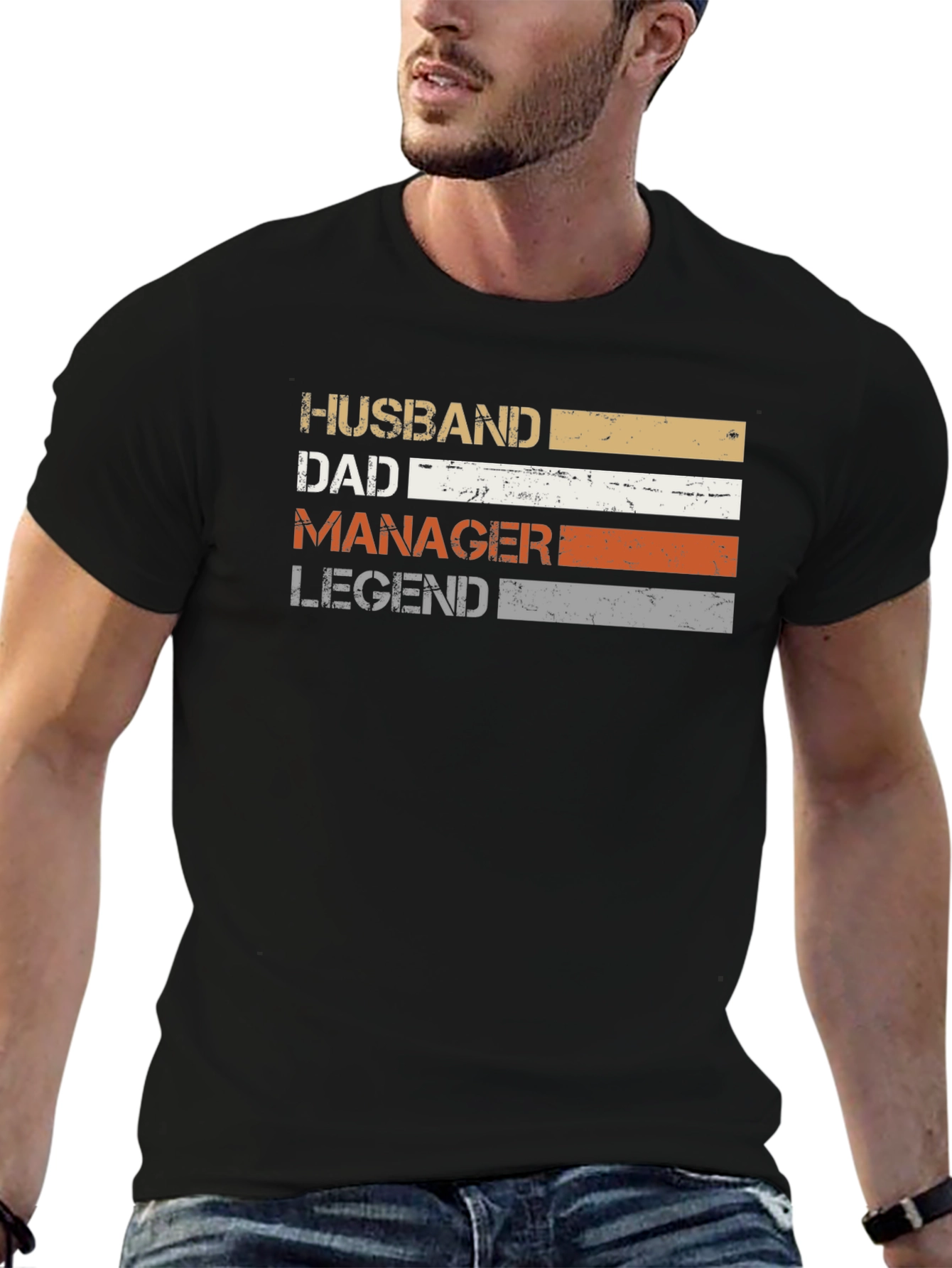 Husband Dad Manager Legend Graphic T-Shirt