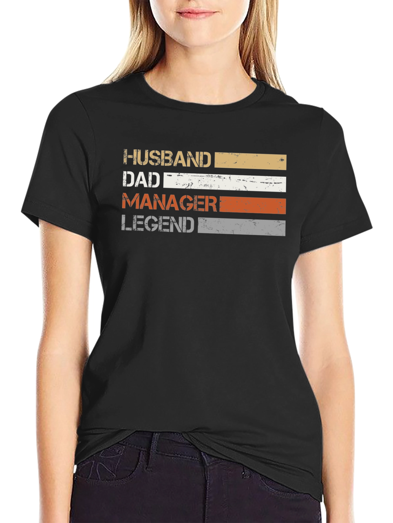 Husband Dad Manager Legend Graphic T-Shirt
