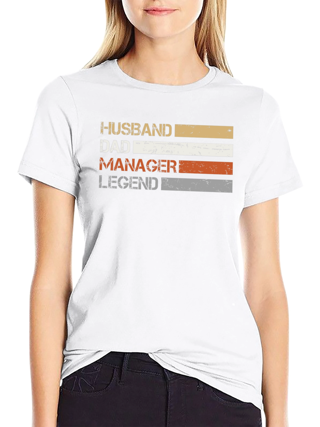 Husband Dad Manager Legend Graphic T-Shirt