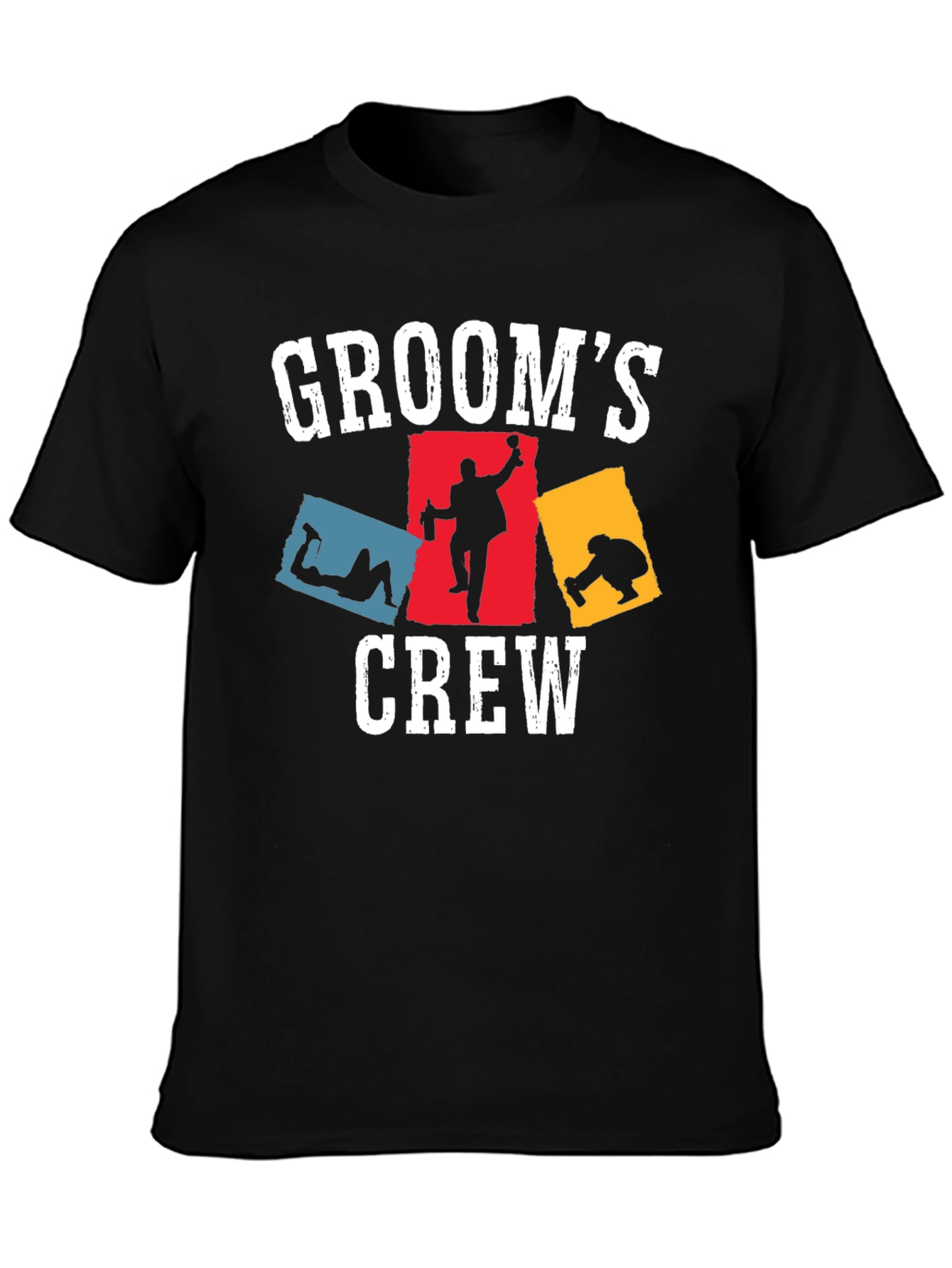 Grooms Crew T-Shirt Funny Bachelor Party Tee