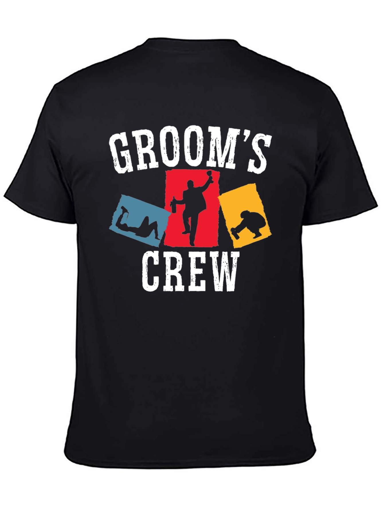 Grooms Crew T-Shirt Funny Bachelor Party Tee