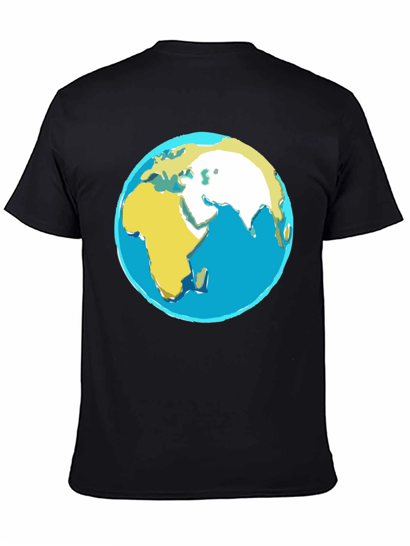 Earth Graphic Black T-Shirt
