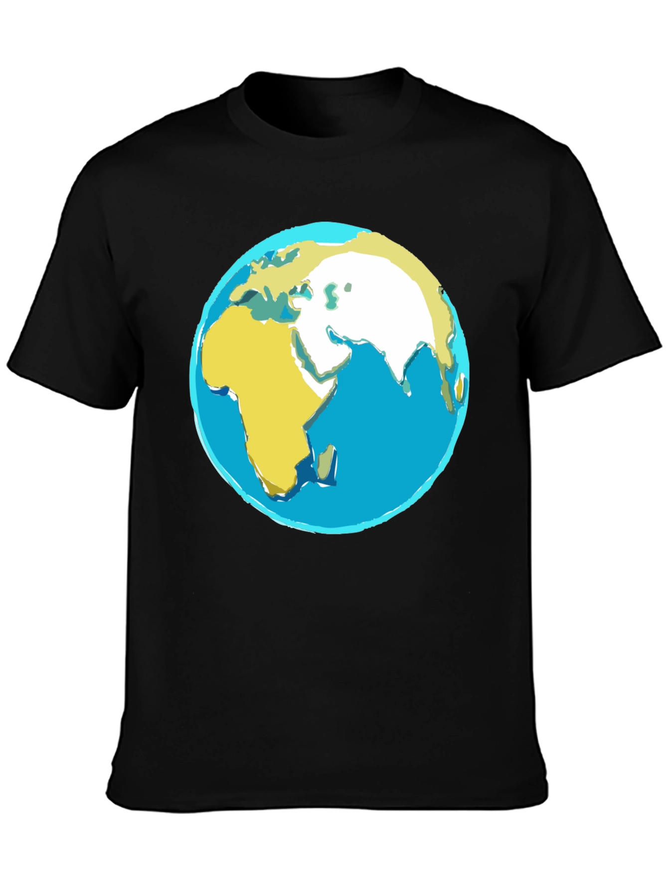 Earth Graphic Black T-Shirt
