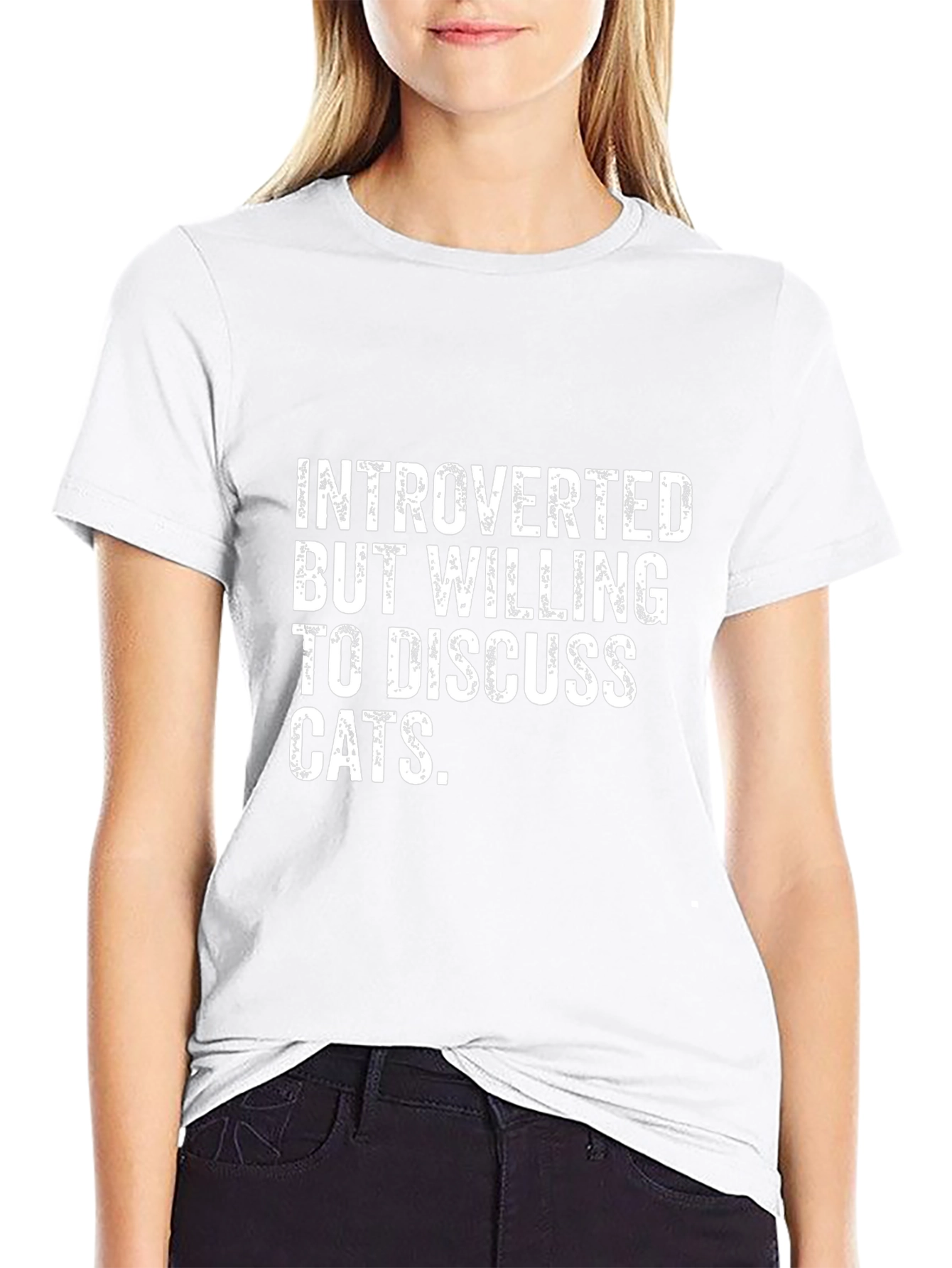 Introverted Cat Lover T-Shirt - Funny Tee