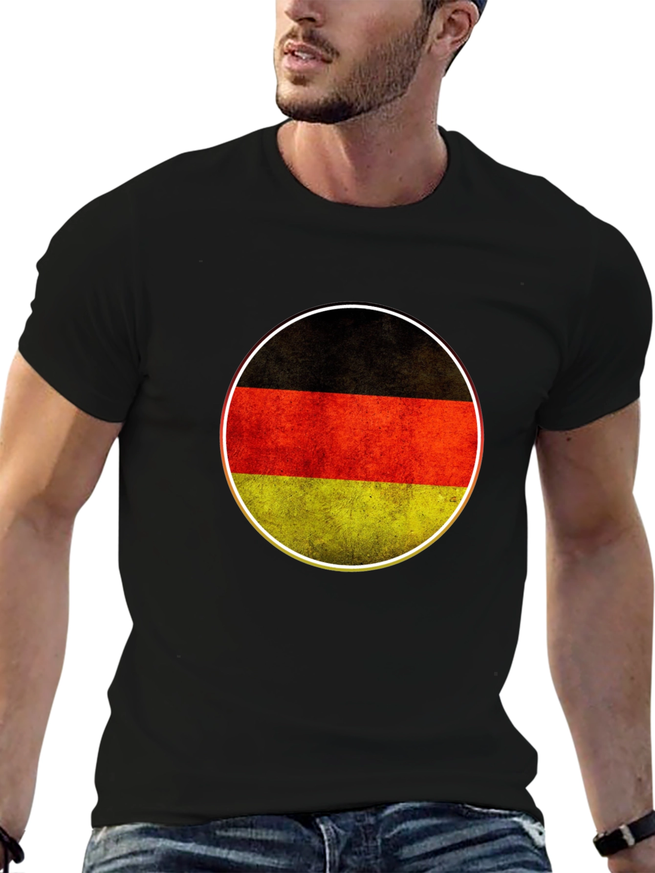 Germany Flag Circle Graphic T-Shirt
