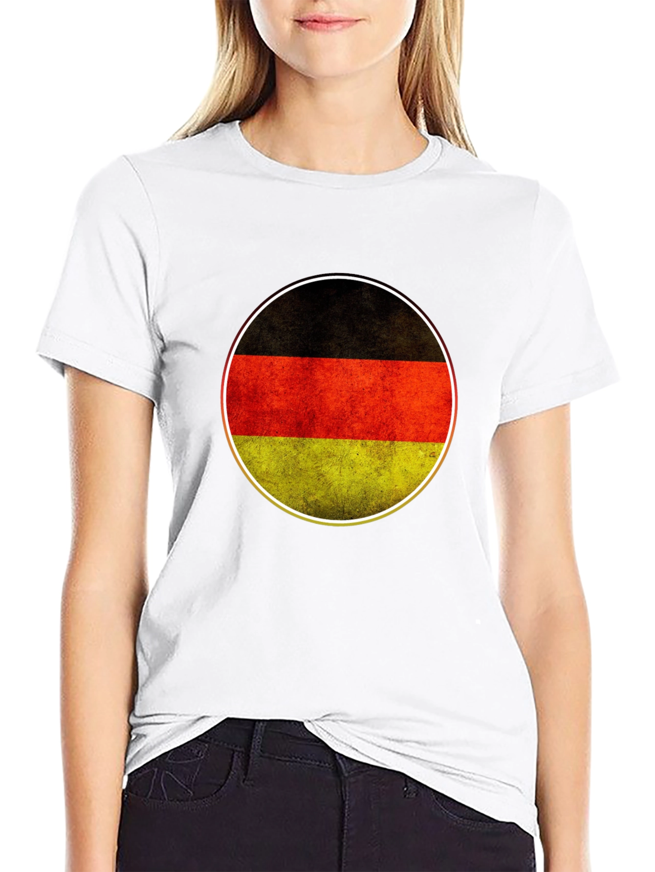 Germany Flag Circle Graphic T-Shirt