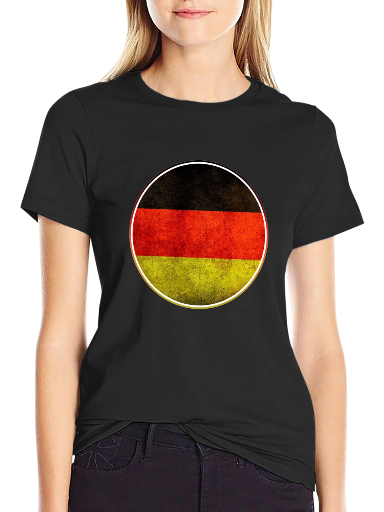 Germany Flag Circle Graphic T-Shirt