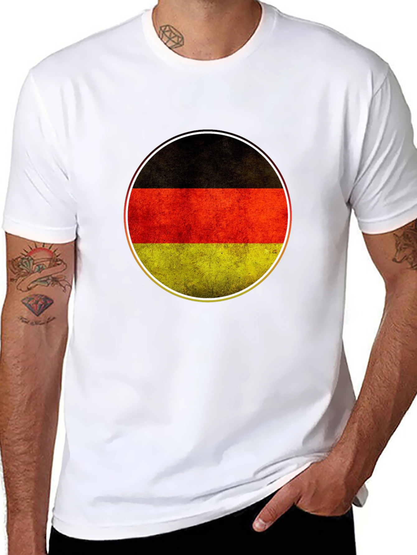 Germany Flag Circle Graphic T-Shirt