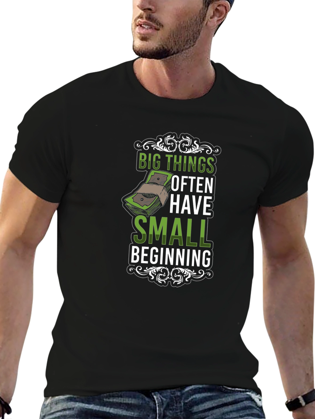 Big Things Small Beginning Graphic T-Shirt