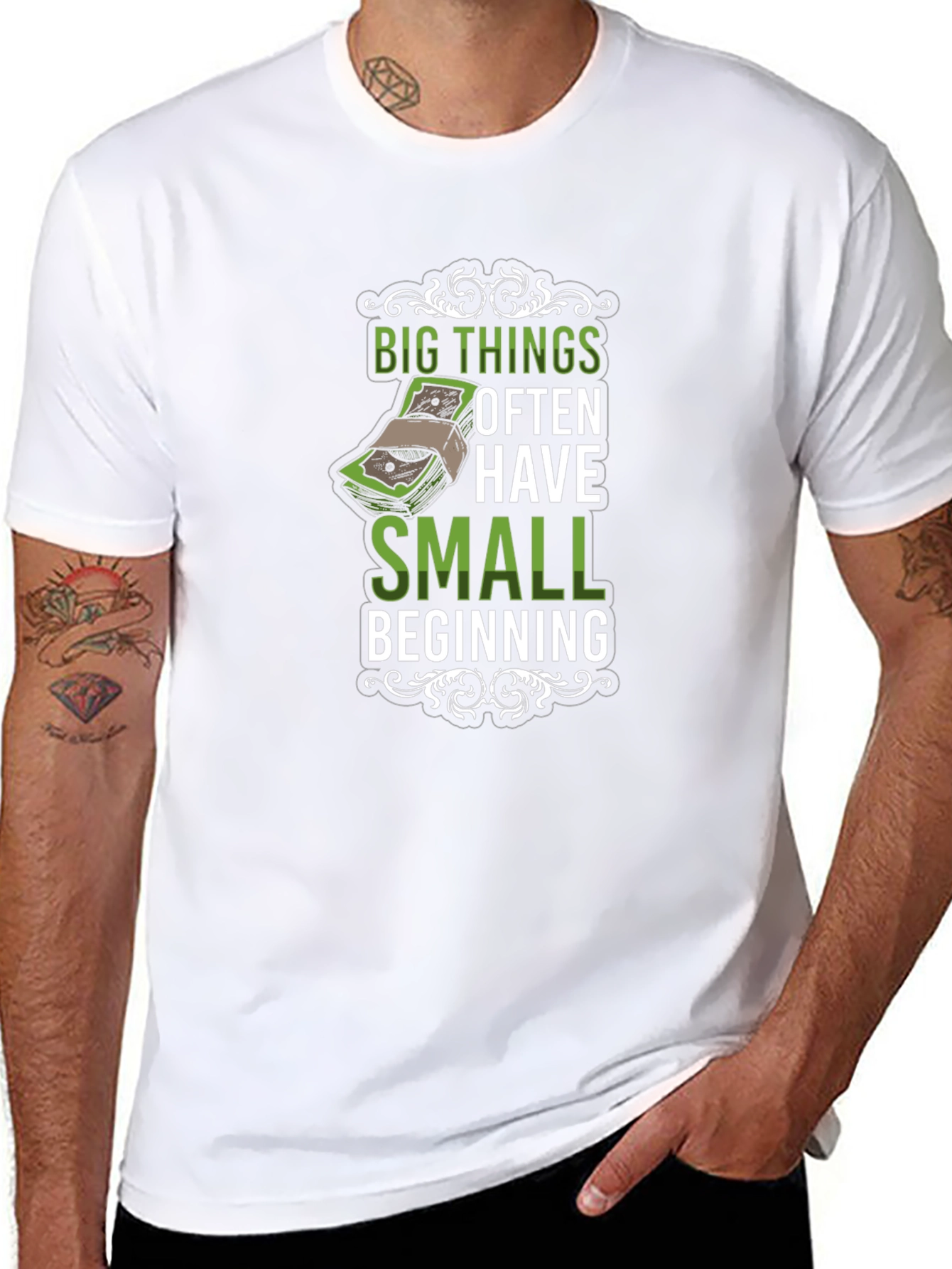 Big Things Small Beginning Graphic T-Shirt