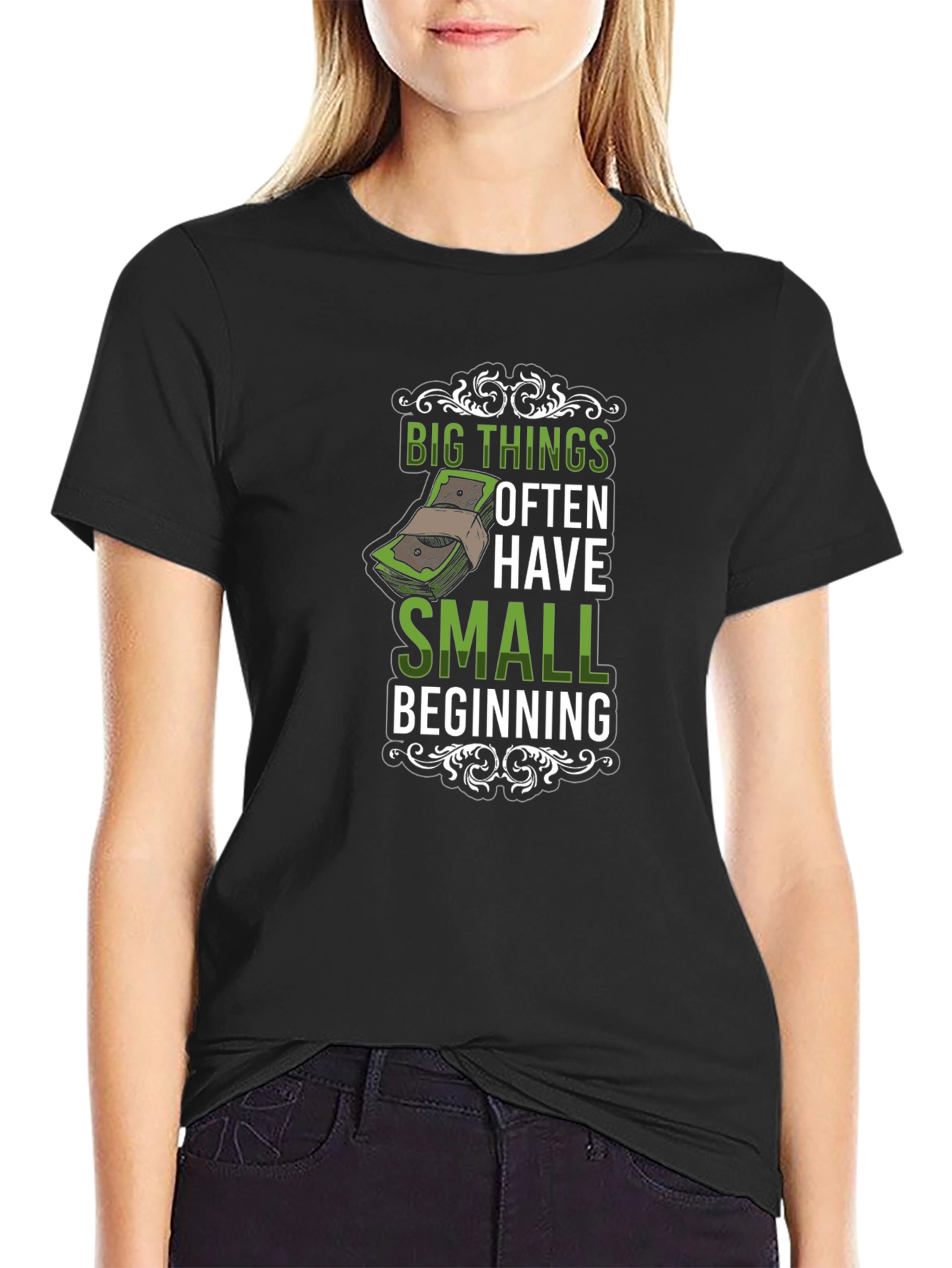 Big Things Small Beginning Graphic T-Shirt