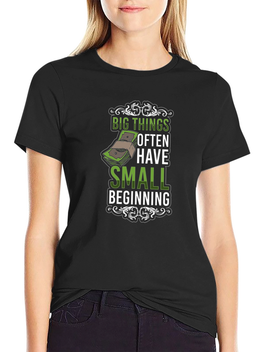 Big Things Small Beginning Graphic T-Shirt