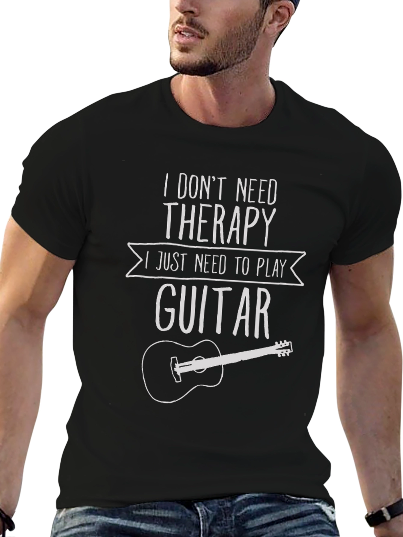 Guitar Therapy T-Shirt: Play Away Your Troubles!