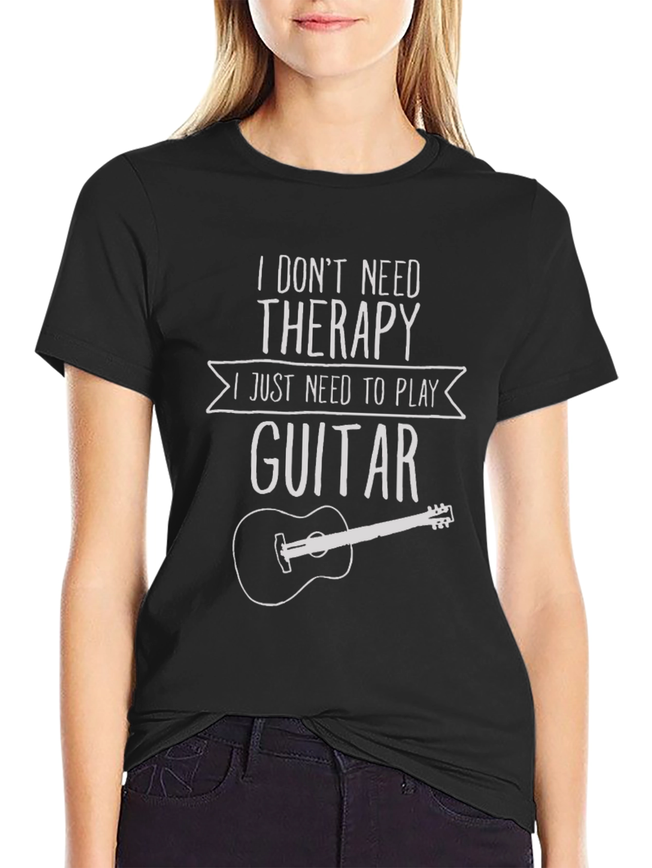 Guitar Therapy T-Shirt: Play Away Your Troubles!