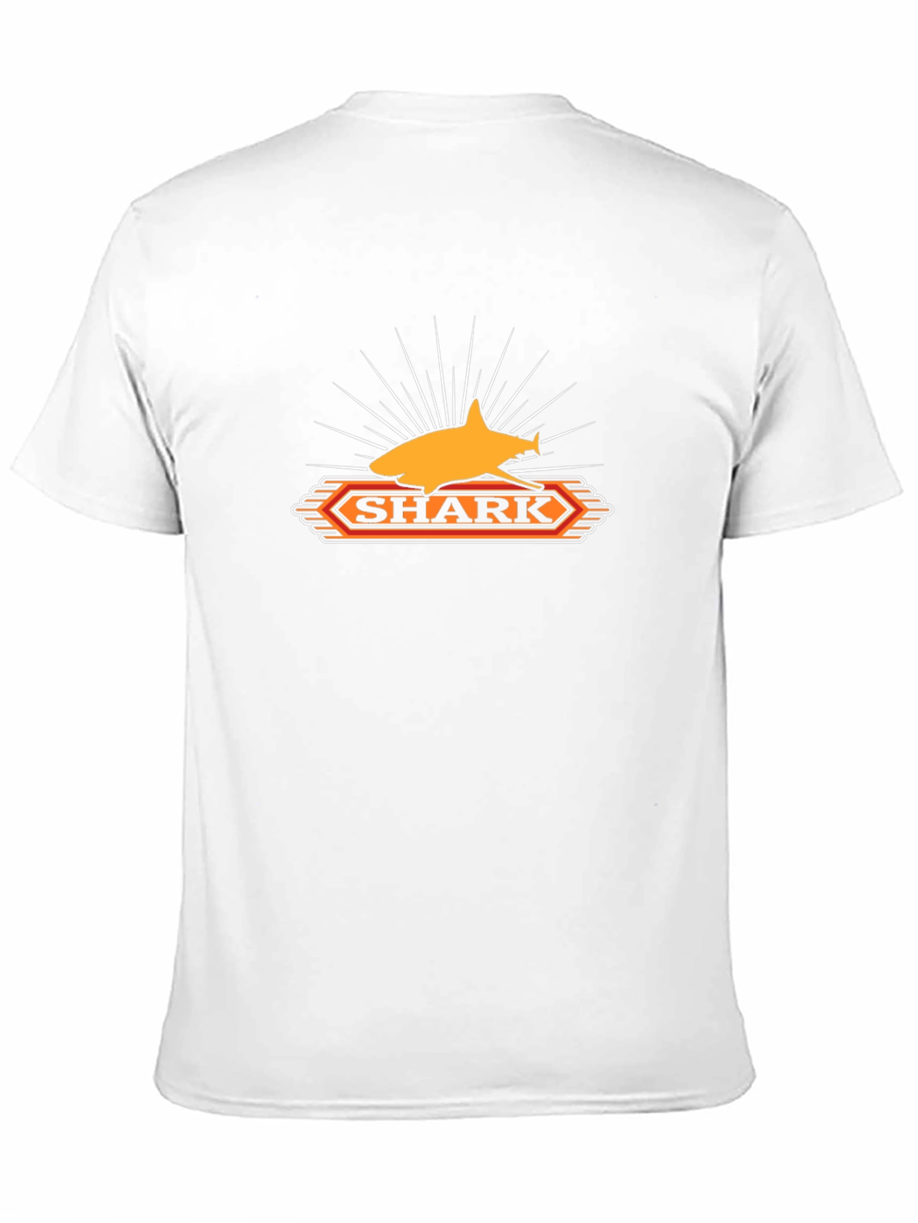 Mens Black Shark Graphic Print T-Shirt