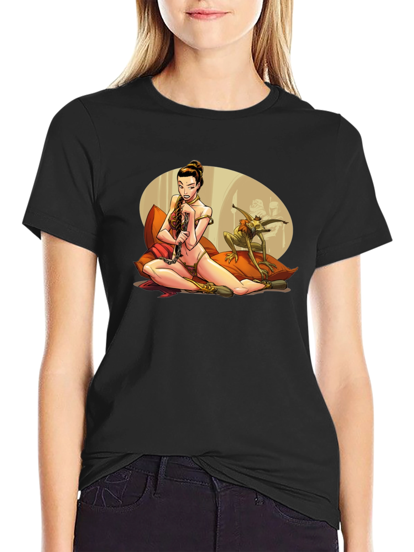 Leia Jabba Scene Graphic T-Shirt