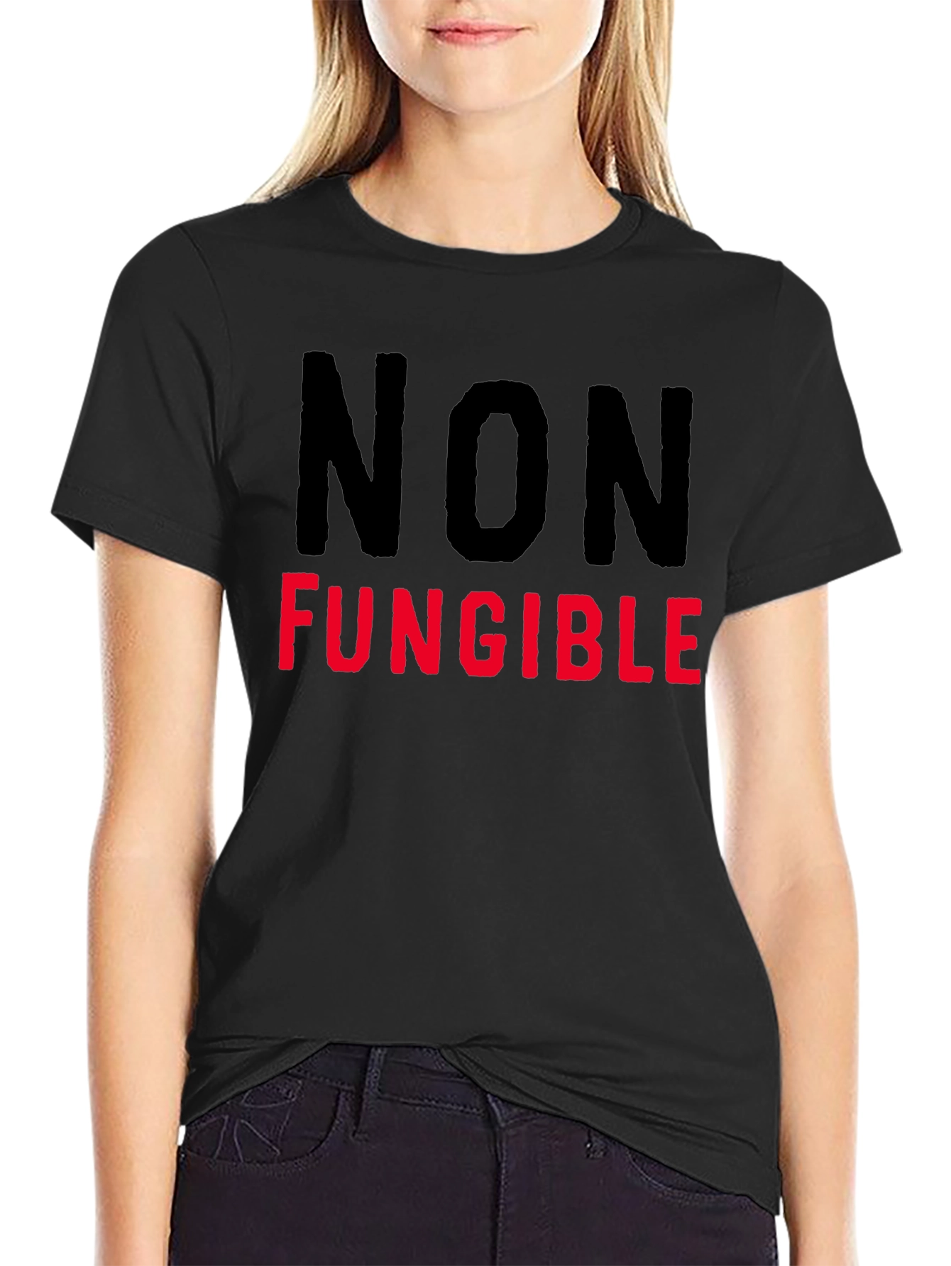 Non-Fungible Black T-Shirt - Crypto Art