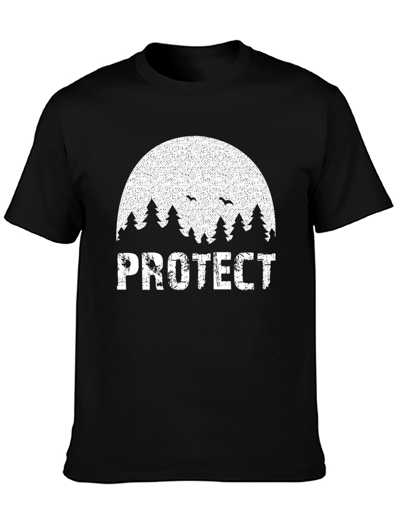Protect Nature Graphic Tee - Black Cotton Blend