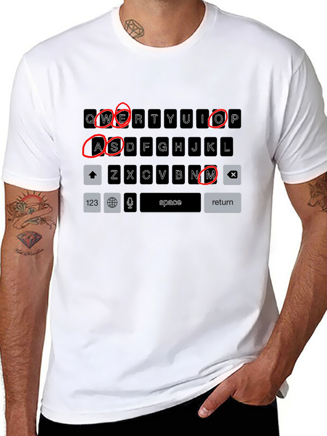 Wesome! Keyboard Design T-Shirt