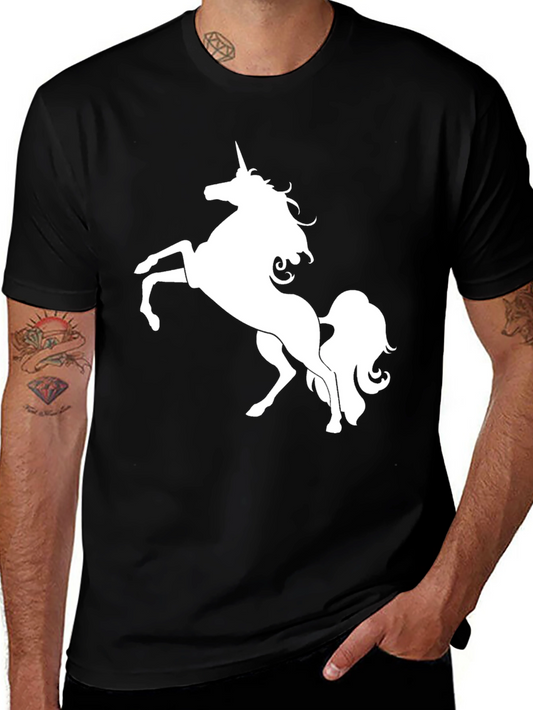 Unicorn Graphic T-Shirt - Mens Black Tee