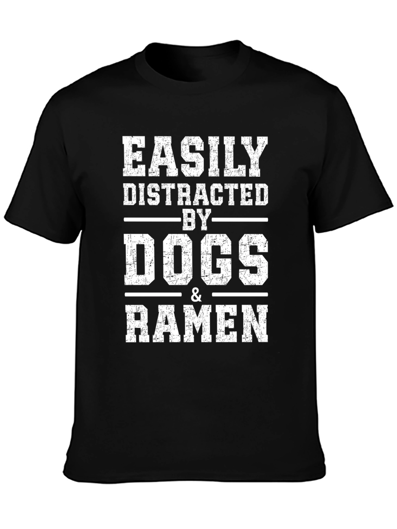 Easily Distracted by Dogs & Ramen Graphic Tee