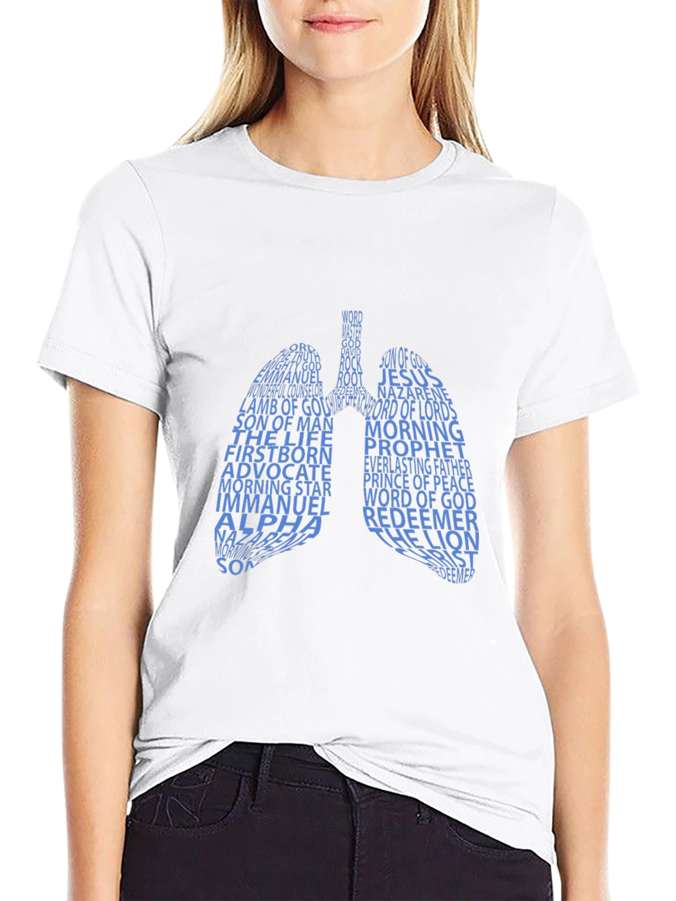 Word of God Lung Graphic T-Shirt - Black