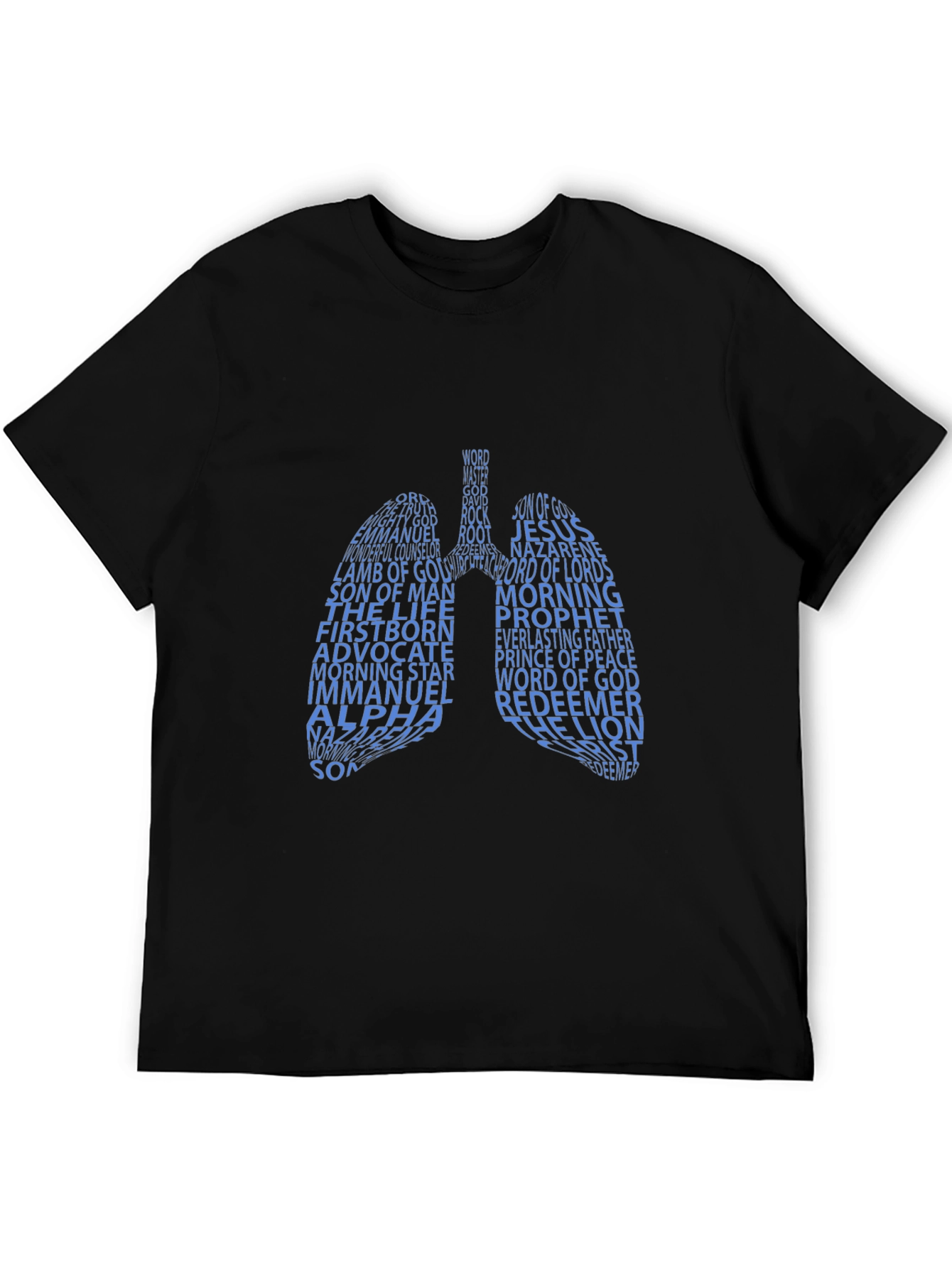Word of God Lung Graphic T-Shirt - Black