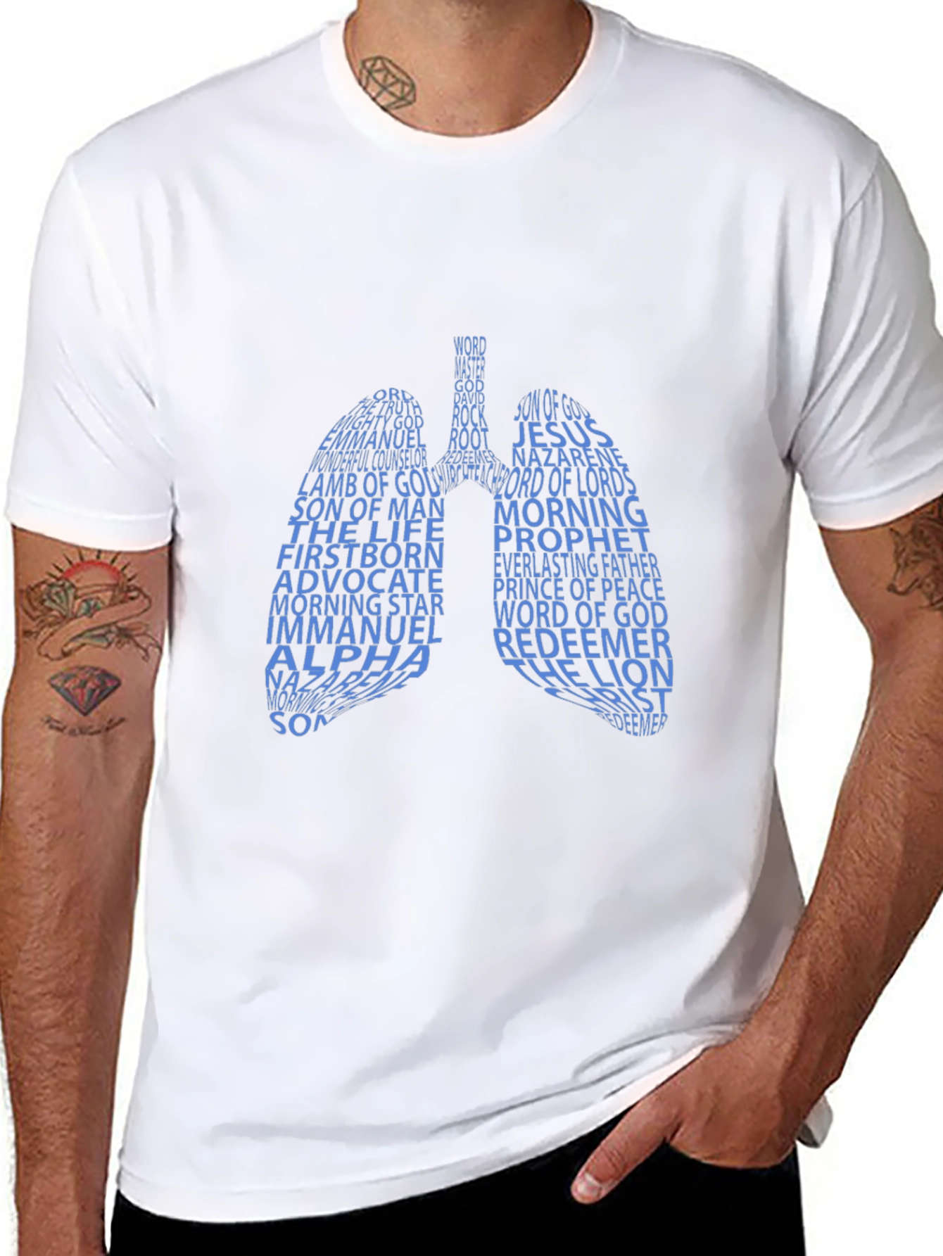 Word of God Lung Graphic T-Shirt - Black